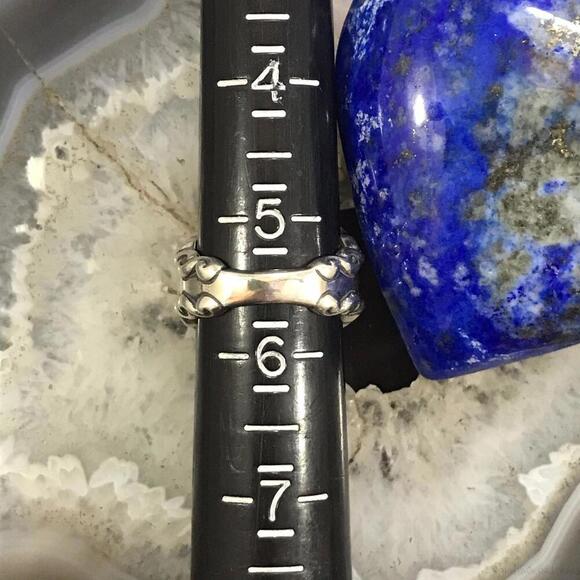 Carolyn Pollack Sterling Silver Lapis & Faceted Clear Quartz Doublet Ring Sz 5.5 - Picture 10 of 10